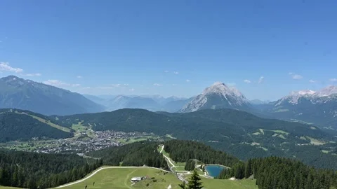 Mountain View of Karwendel Alps in Seefeld. 스톡 동영상 168948122