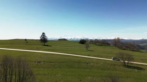 Mountain view with lake Stock Footage 240530065