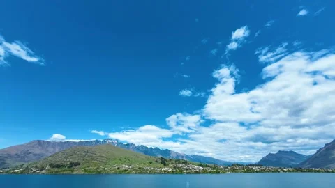 Mountain view with lakeside Video stock 238826635