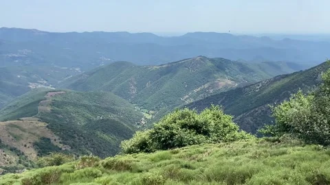Mountain view in Les Cévennes Video stock 345360863