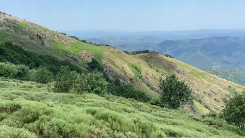 Mountain view in Les Cévennes Stock Footage 345360896