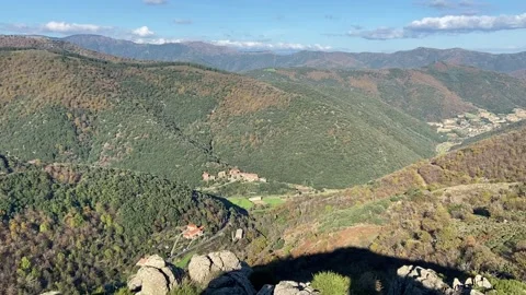 Mountain view in Les Cévennes 스톡 동영상 345361065