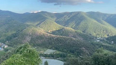 Mountain view in Les Cévennes Stock-Footage 345361068