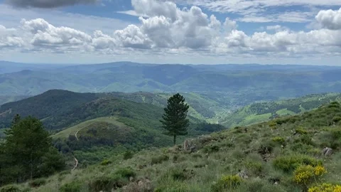 Mountain view in Les Cévennes Stock-Footage 345361110
