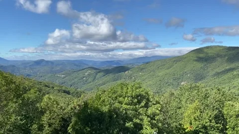 Mountain view in Les Cévennes Stock Footage 345361172