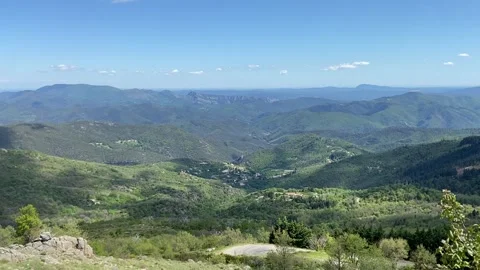 Mountain view in Les Cévennes Stock-Footage 345361209