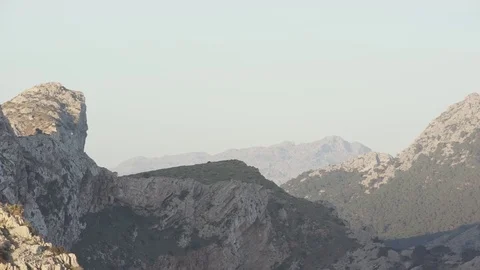 Mountain view in Mallorca Stock Footage 80336531