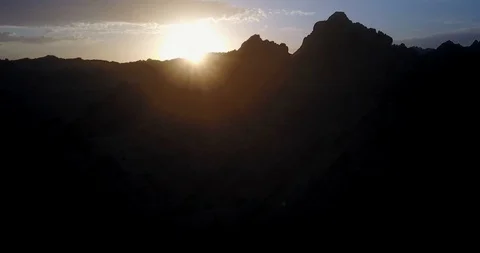 Mountain view in the mongolian desert Stock Footage 122138245