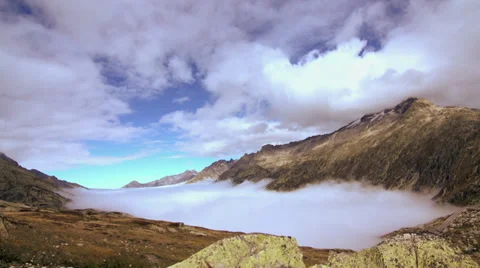 Mountain view nature. beautiful landscape. alps rocks Stock Footage 32140673