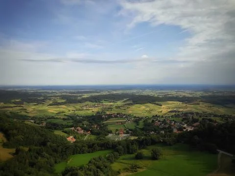 Mountain View Over the Landscape Foto stock