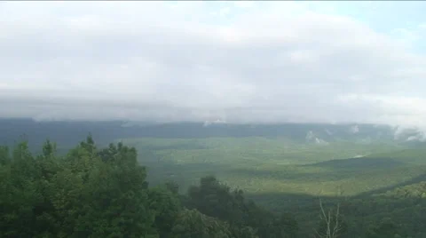 Mountain View Panning Shot Stock Footage 29808624