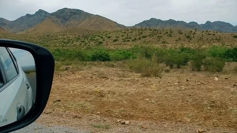 Mountain View from Passenger Window Stock Footage 76003804