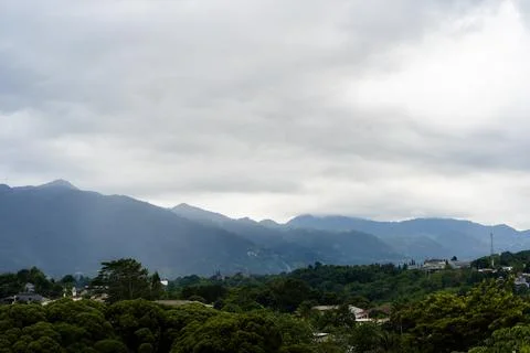 Mountain view from puncak cisarua bogor Stock Photos