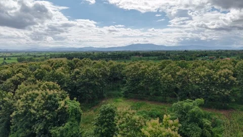 Mountain View with Rainy Sky and Calm Atmosphere Stock-Footage 315878566