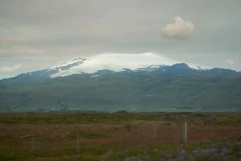 Mountain view from ringroad Stock Photos