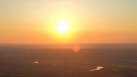 Mountain view of the river at sunset Stock Footage 114165504