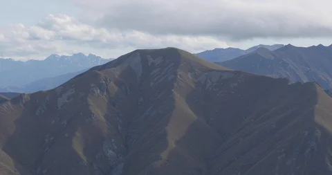 Mountain view from Rob Roy Peak, New Zealand Stock Footage 119552589