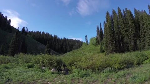 Mountain view of the Rocky Mountains Stock Footage 65083882