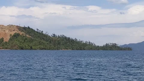 Mountain view seen from the ocean Stock Footage 292475881