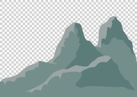 Mountain View shadow Stock Illustration