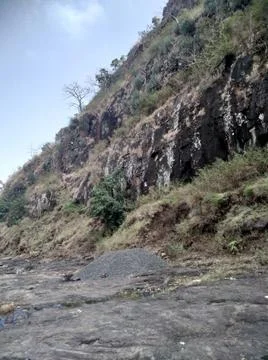 A mountain view with the sky Stock Photos