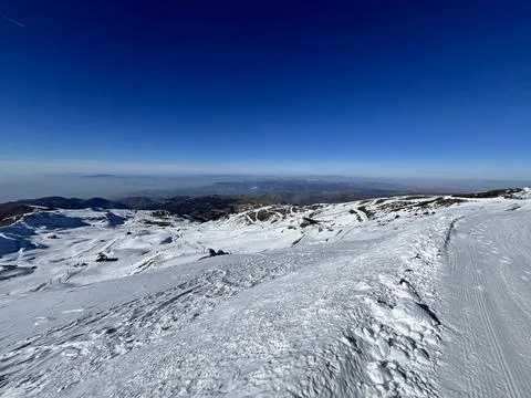 Mountain View with some nice snow Foto stock