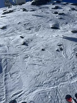 Mountain View with some snow Foto stock