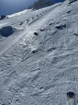 Mountain View with some snow Stock-Fotos