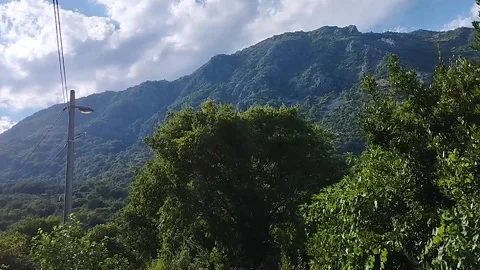 Mountain view on a summer sunny day Stock Footage 200949474