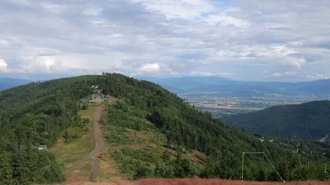 Mountain view in sunny weather Video stock 247373455
