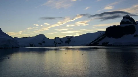 Mountain view in sunrise Stock Footage 75363490