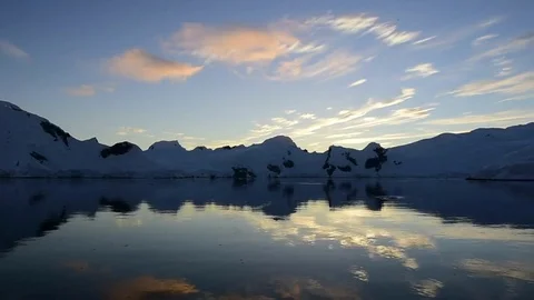 Mountain view in sunrise Stock Footage 75363796