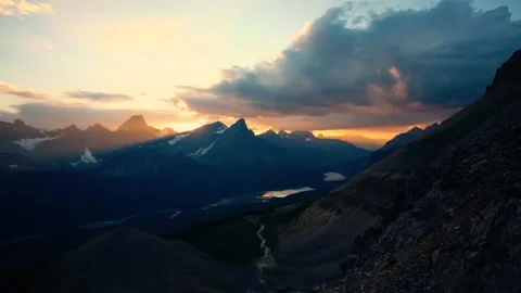 Mountain view with sunset 動画素材 272642458