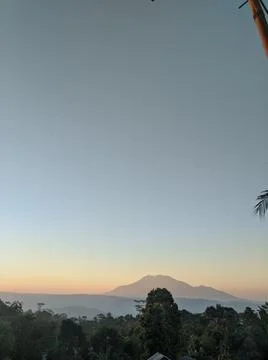 Mountain view at sunset Foto stock