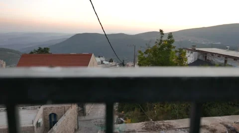 Mountain View at Sunset from Steady Handheld in 4K Stock Footage 56516036