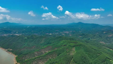 Mountain View Sweeping Scenery over Beautiful View Timelapse Video stock 320380579