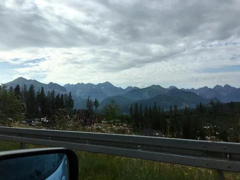 Mountain View of the Tatras Under a Cloudy Sky Stock Photos
