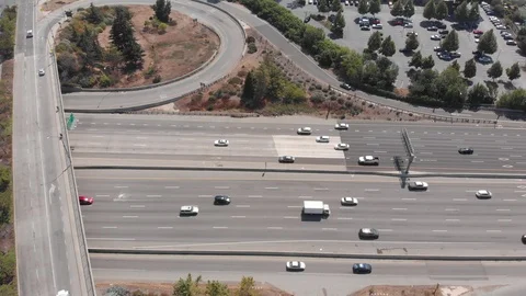 Mountain View Traffic Flowing Stock Footage 93968950