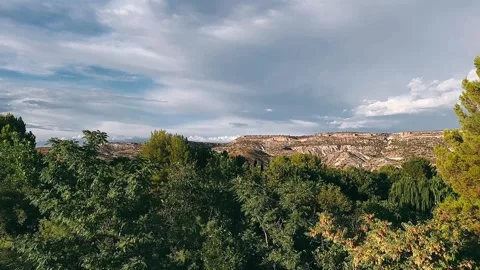 Mountain view, view, mountains, landscape, clouds, top of the mountain Video stock 252093665
