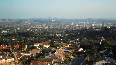 Mountain Views of the city Stock Footage 91632837