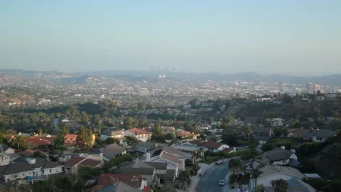 Mountain Views of the city Stock Footage 91635564