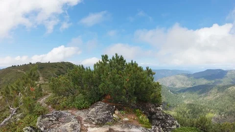 Mountain views. Slow motion Stock Footage 121697361