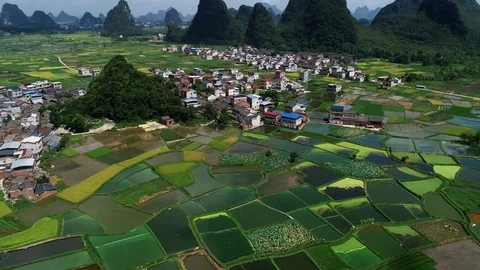 Mountain village Stock Footage 97491402