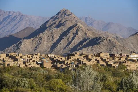 Mountain village in the Panjshir Valley Afghanistan Asia Stock Photos