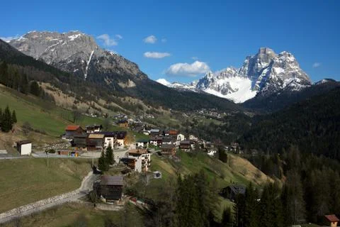 Mountain village Stock Photos