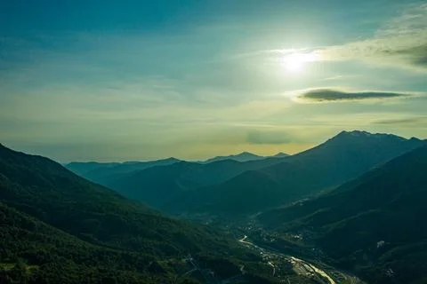 Mountain village. Stock Photos