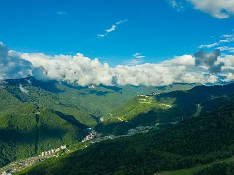 Mountain village Stock Photos