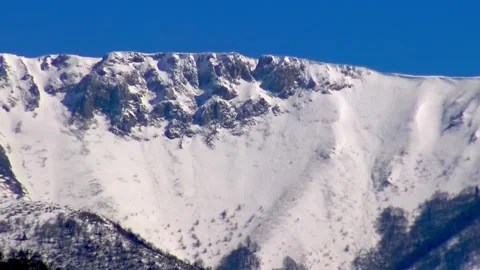 Mountain Vlasic covered with snow. Video stock 208869909