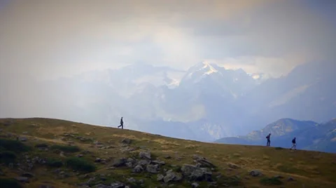 Mountain walk Stock Footage 23569085