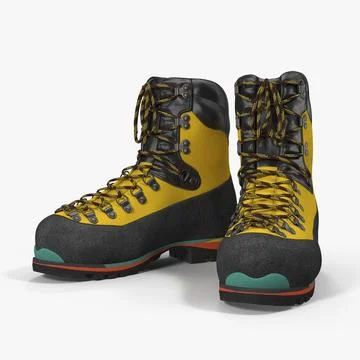Mountain Walking Rock Climbing Winter Boots 3D Model